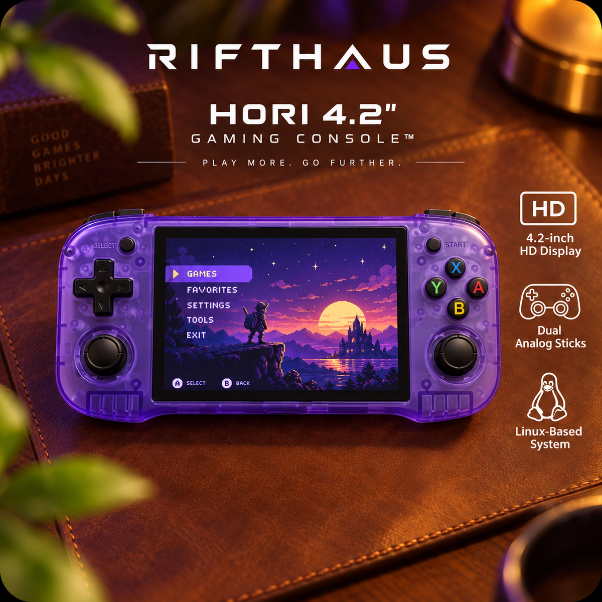 RIFTHAUS HORI 4.2'' GAMING CONSOLE™