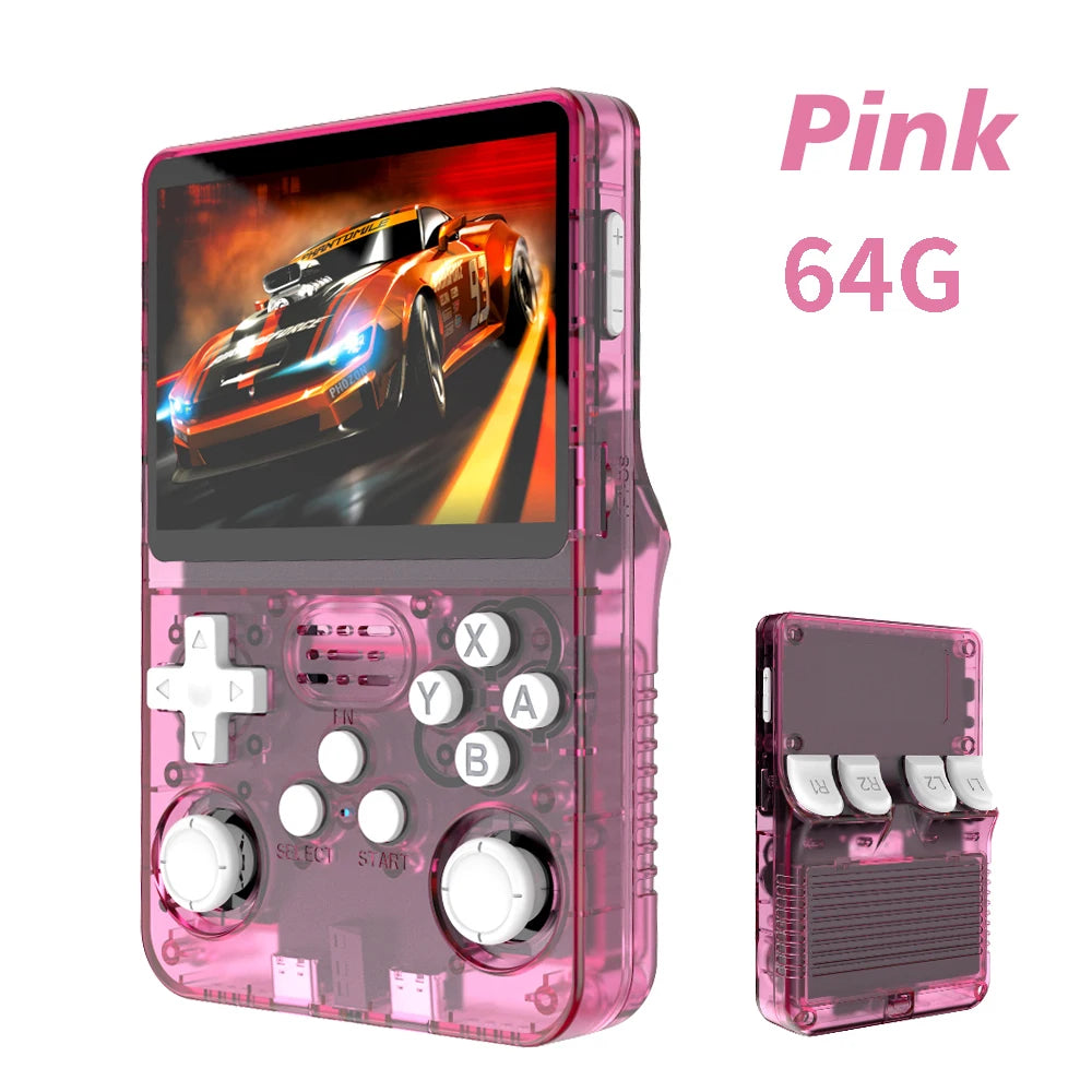 Pocket Retro Gaming Handheld R35S Plus, Arkos Portable Video Game Device, 3.5 Inch IPS Display, Retro Games Gifts for Boys