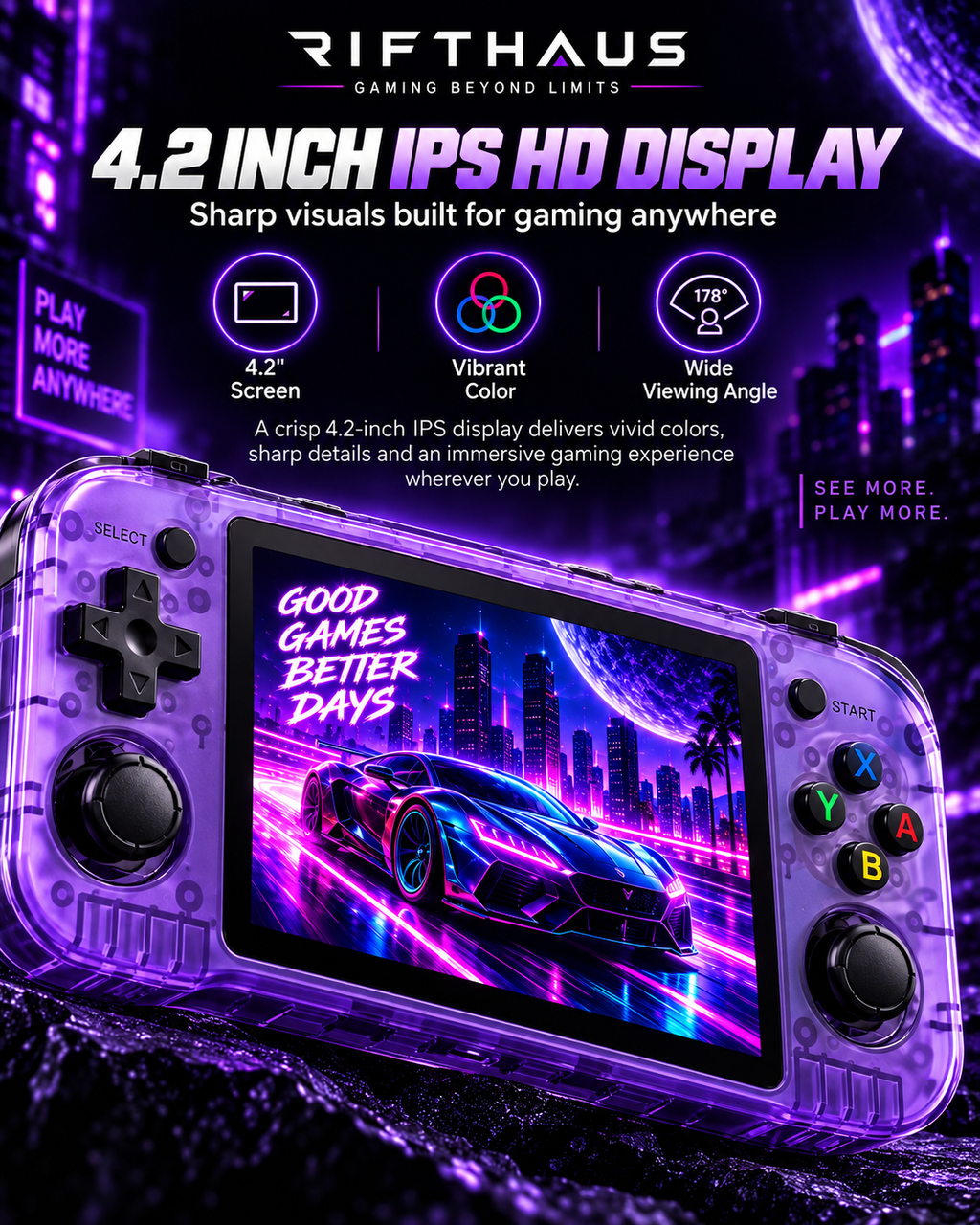 RIFTHAUS HORI 4.2'' GAMING CONSOLE™