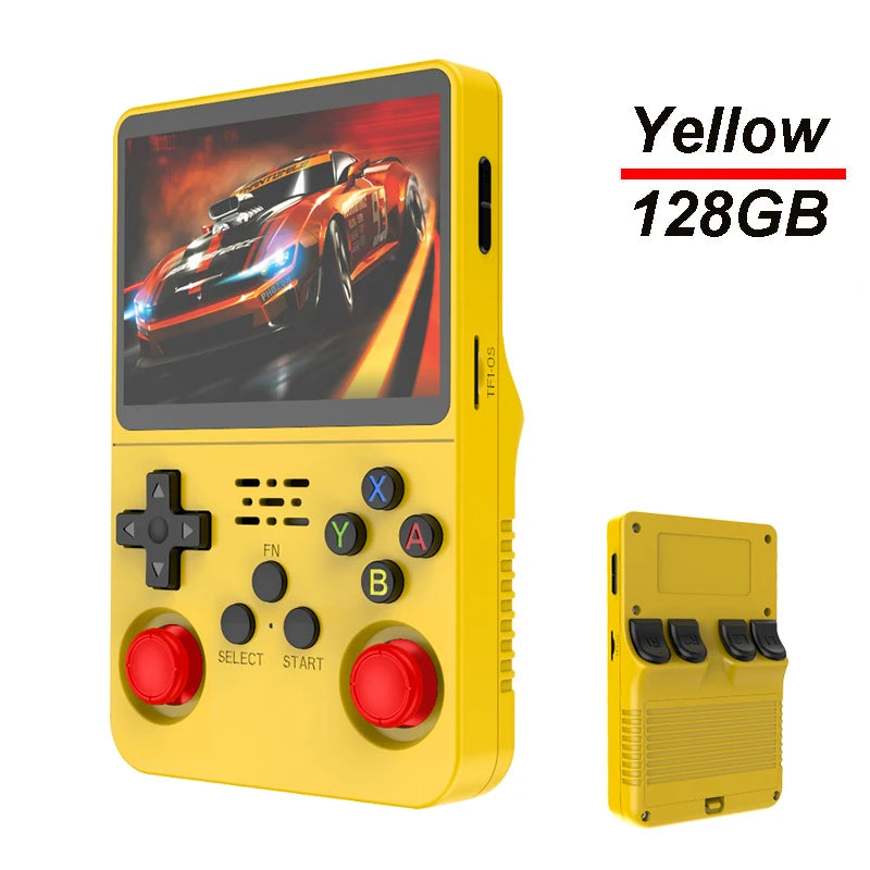 Pocket Retro Gaming Handheld R35S Plus, Arkos Portable Video Game Device, 3.5 Inch IPS Display, Retro Games Gifts for Boys
