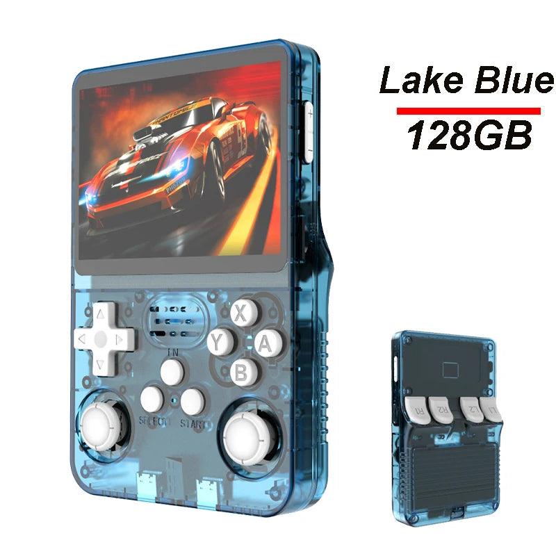 Pocket Retro Gaming Handheld R35S Plus, Arkos Portable Video Game Device, 3.5 Inch IPS Display, Retro Games Gifts for Boys