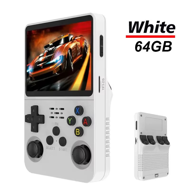 Pocket Retro Gaming Handheld R35S Plus, Arkos Portable Video Game Device, 3.5 Inch IPS Display, Retro Games Gifts for Boys