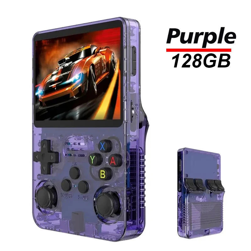 Pocket Retro Gaming Handheld R35S Plus, Arkos Portable Video Game Device, 3.5 Inch IPS Display, Retro Games Gifts for Boys