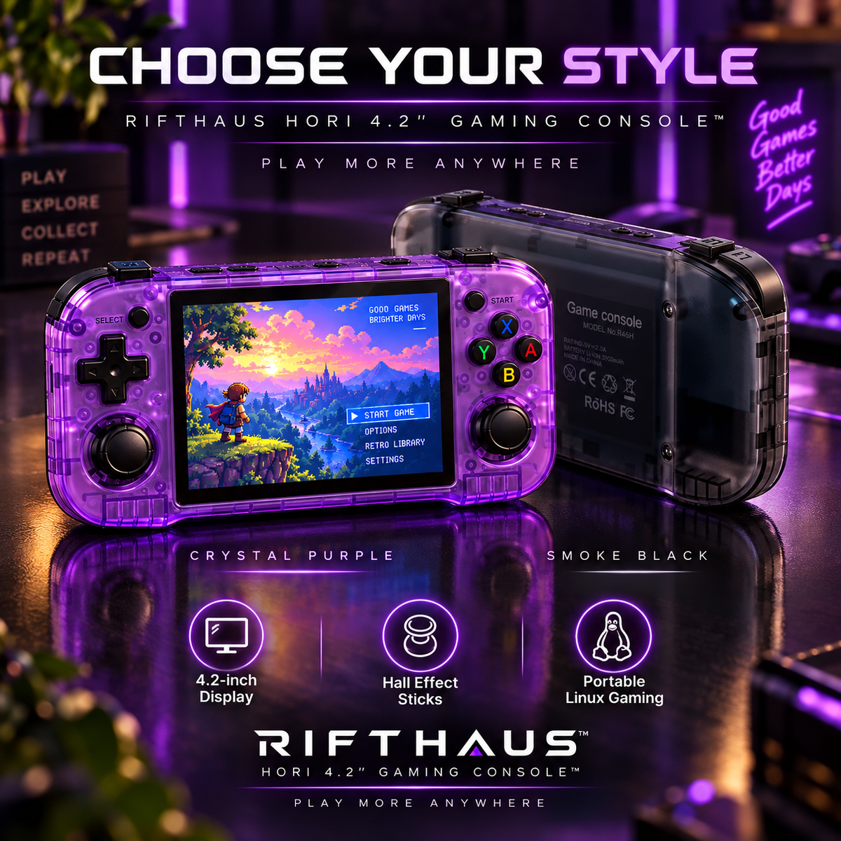 RIFTHAUS HORI 4.2'' GAMING CONSOLE™