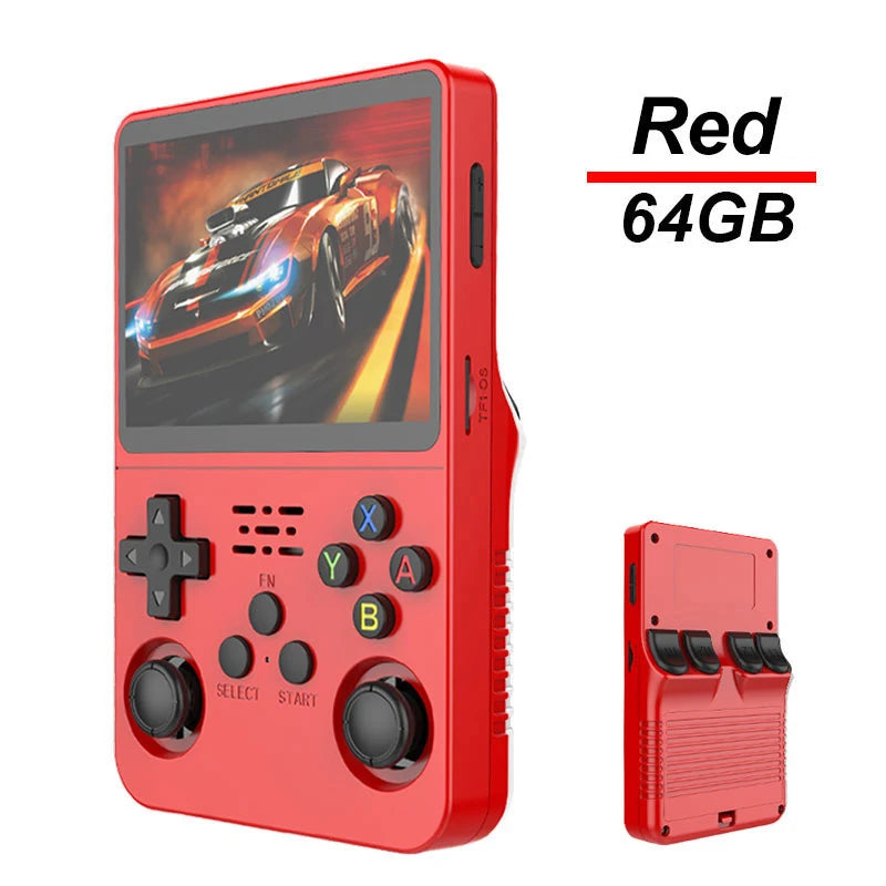 Pocket Retro Gaming Handheld R35S Plus, Arkos Portable Video Game Device, 3.5 Inch IPS Display, Retro Games Gifts for Boys