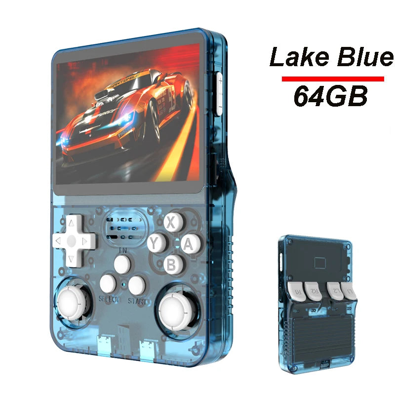 Pocket Retro Gaming Handheld R35S Plus, Arkos Portable Video Game Device, 3.5 Inch IPS Display, Retro Games Gifts for Boys