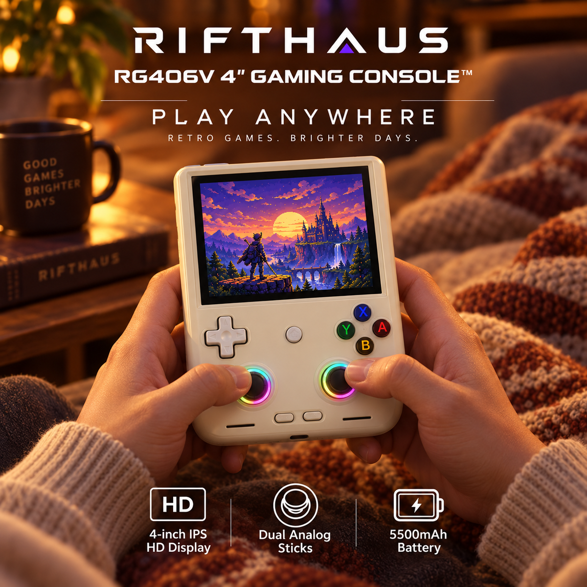 RIFTHAUS RG406V handheld gaming console