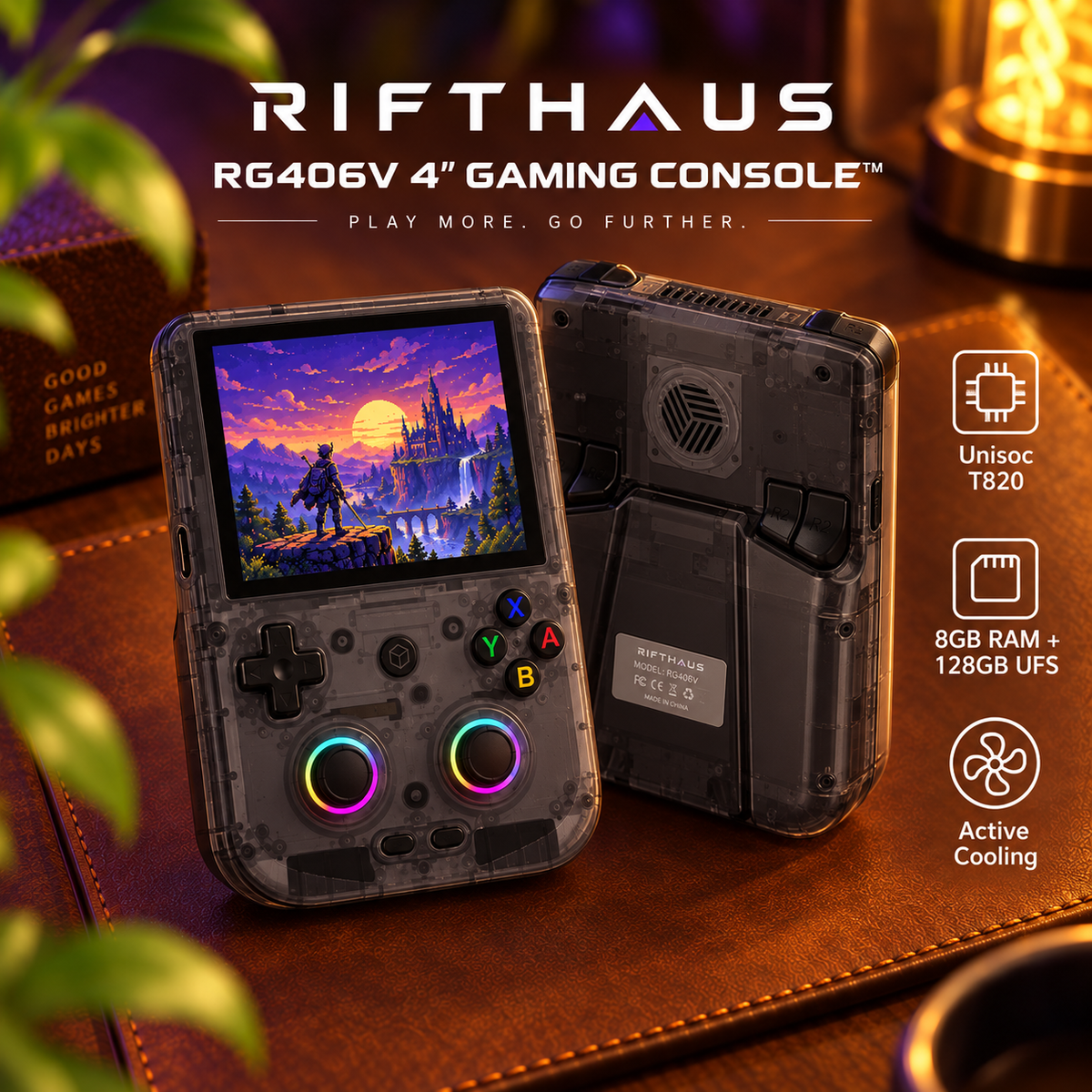 RG406V display and console detail
