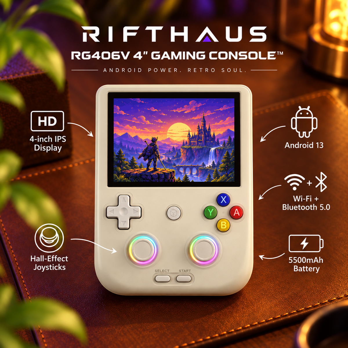 RIFTHAUS RG406V 4 inch Gaming Console feature overview