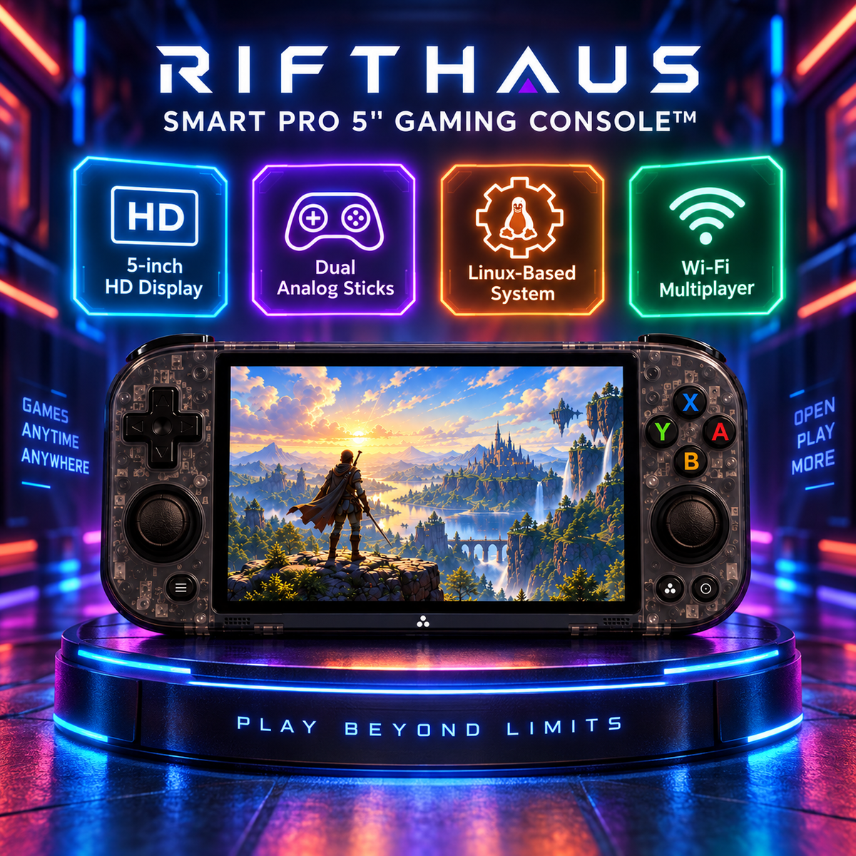 RIFTHAUS SMART PRO 5'' GAMING CONSOLE™