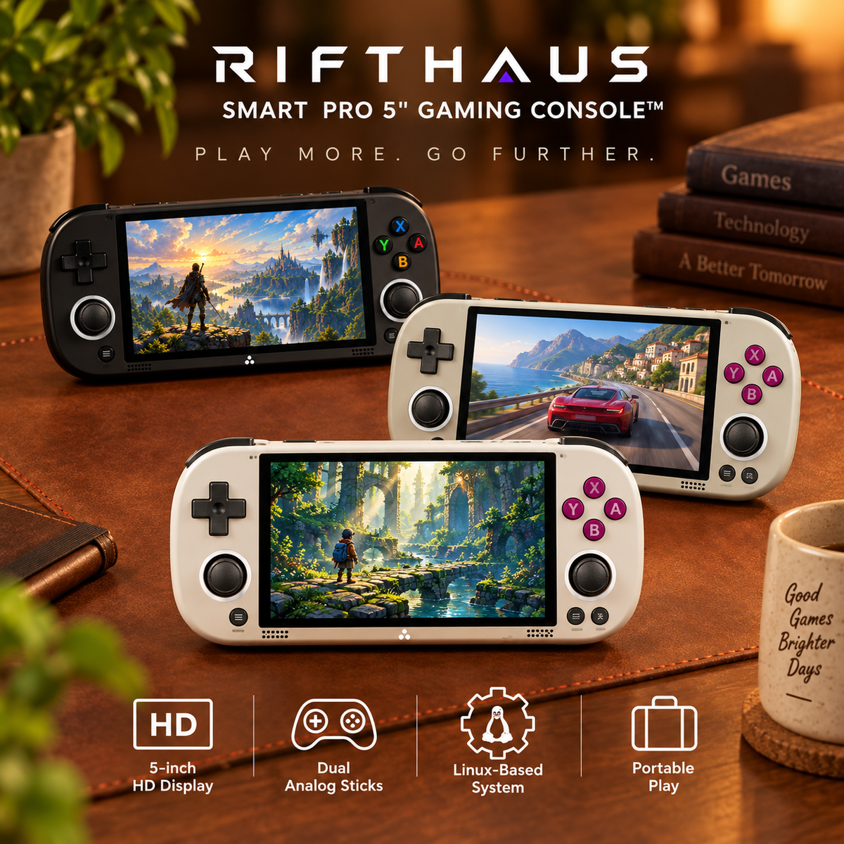 RIFTHAUS SMART PRO 5'' GAMING CONSOLE™