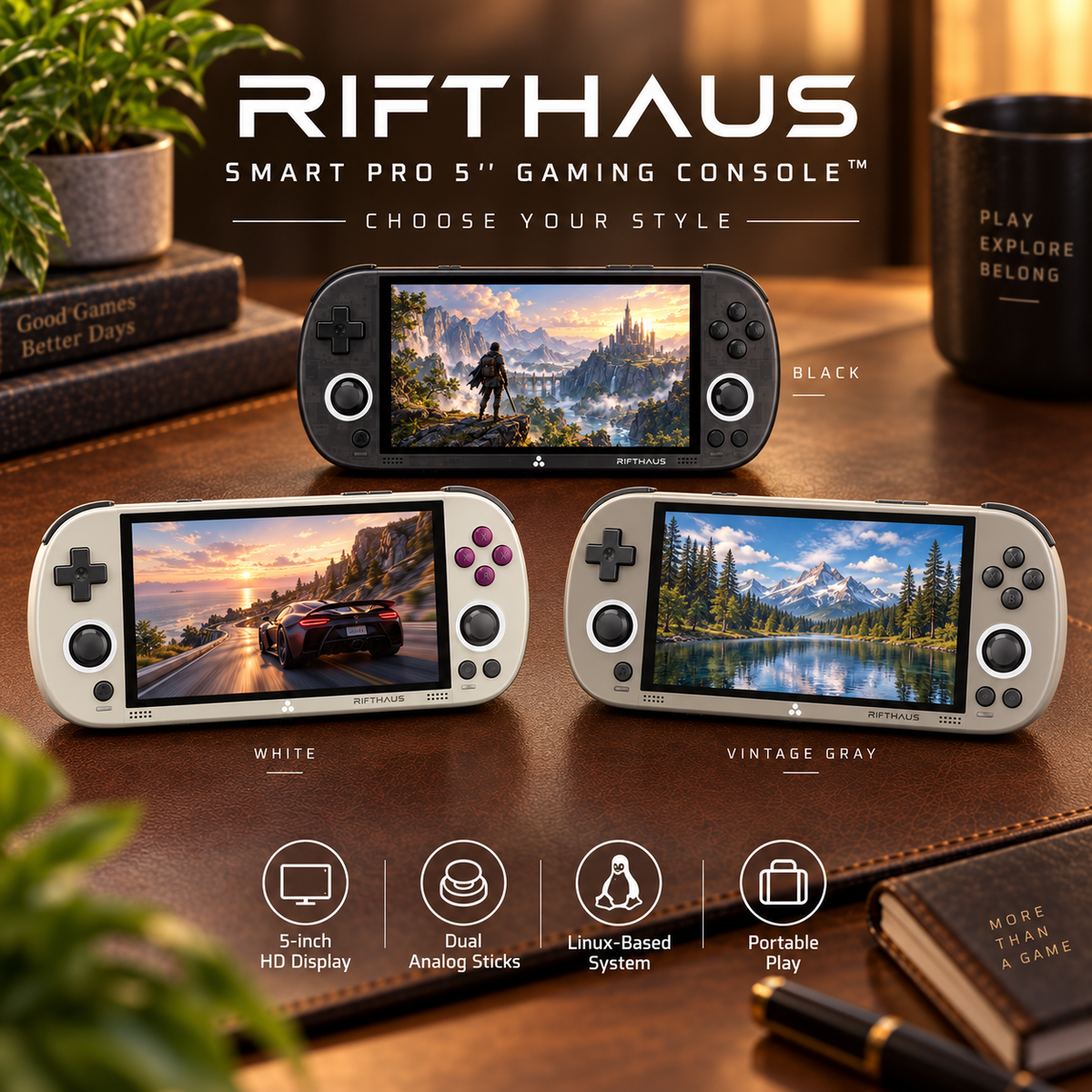 RIFTHAUS SMART PRO 5'' GAMING CONSOLE™