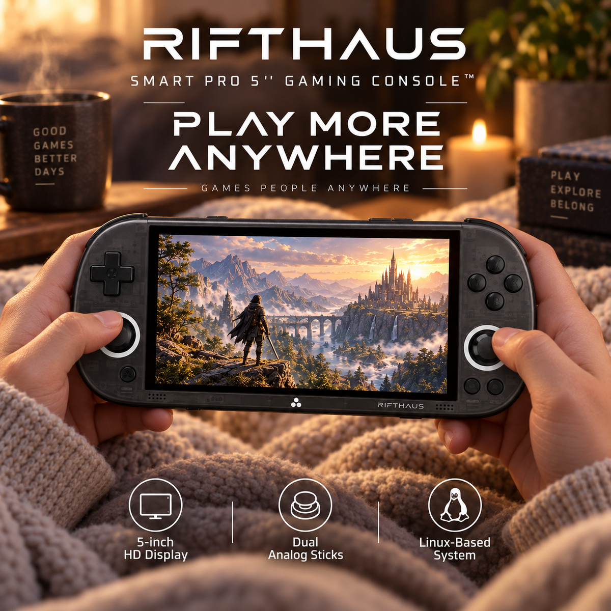 RIFTHAUS SMART PRO 5'' GAMING CONSOLE™